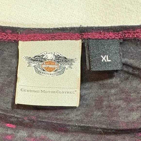 Harley-Davidson Woman's Black Tank Top XL Red Highlights - Picture 13 of 14